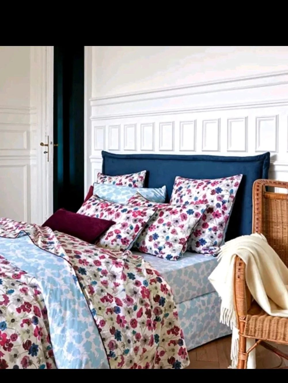 Anne de Solene Prairie Duvet Cover In Sz King - Colorful Floral - NEW!